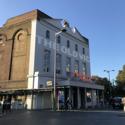 The Old Vic on the morning of the event