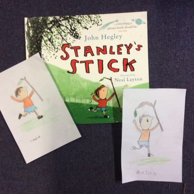 Inspired by Neal Layton, Seahorse Class at Necton Primary sent us these pictures of Stanley from *Stanley's Stick*