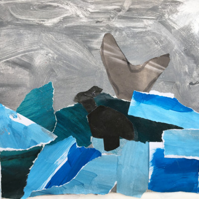 Stormy collage by Asher, age 5