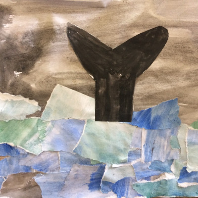 Stormy collage by Saffi, age 11