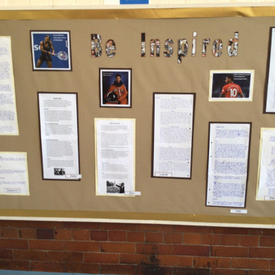 Some of the black history work that the children of Fishergate primary have been creating