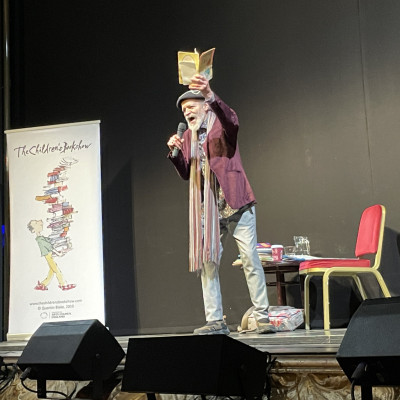 Poet John Agard at the Theatre Royal Newcastle was our last performer of the tour