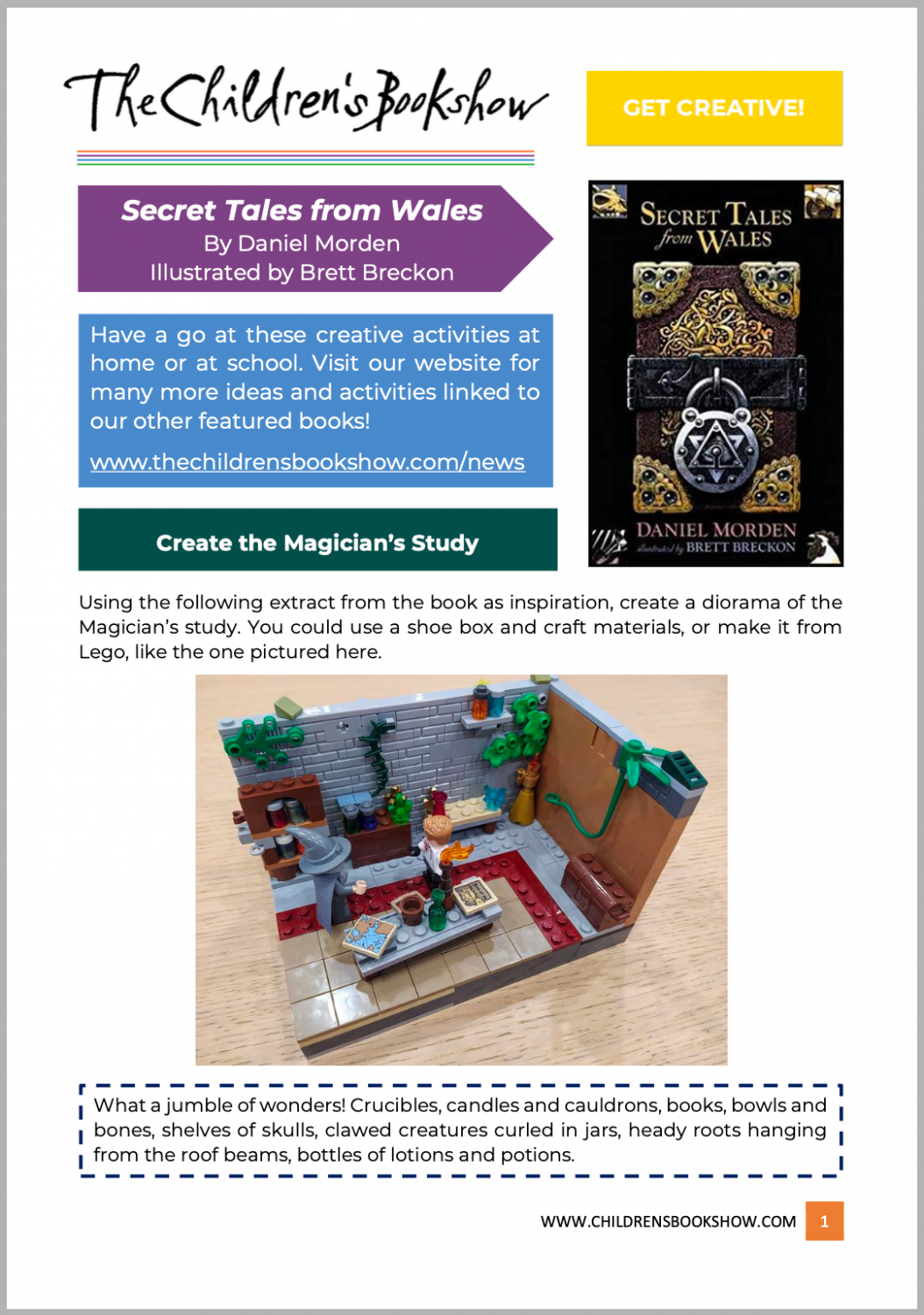 Download Secret Tales from Wales activity sheet