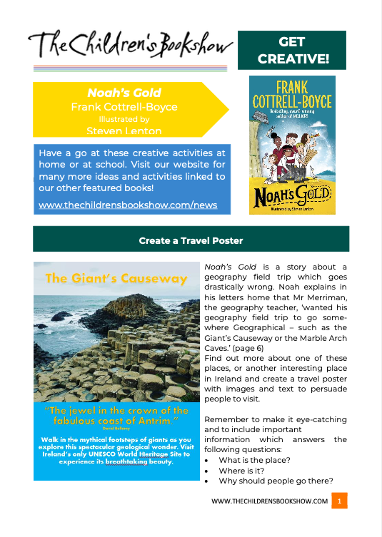 Download the Noah's Gold activity sheet