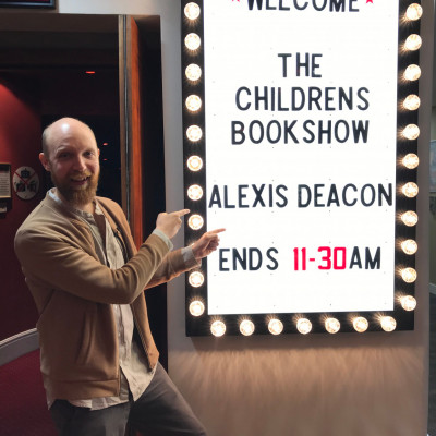 Author and illustrator Alexis Deacon and The Children's Bookshow up in lights!