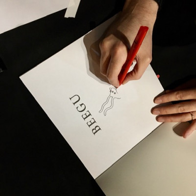 Alexis signing books for the 2021 Competition winners