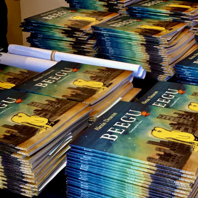 Free copies of *Beegu* were given to every child