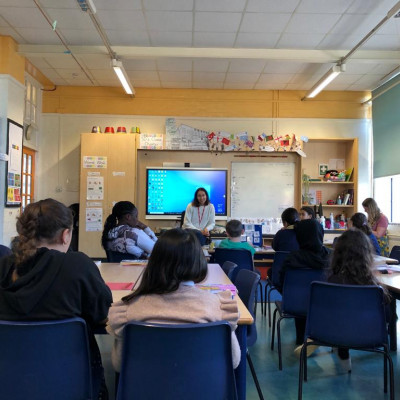 Anna visited 2 schools to run creative writing workshops