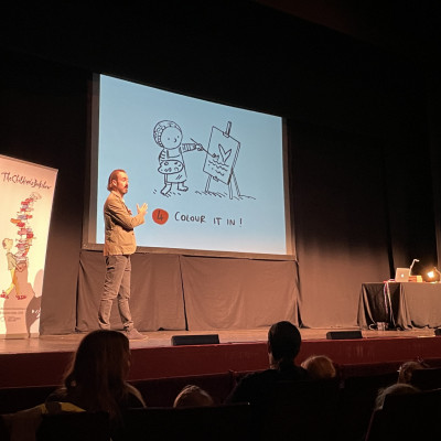 Benji Davies on stage at the Wolverhampton Grand 2023