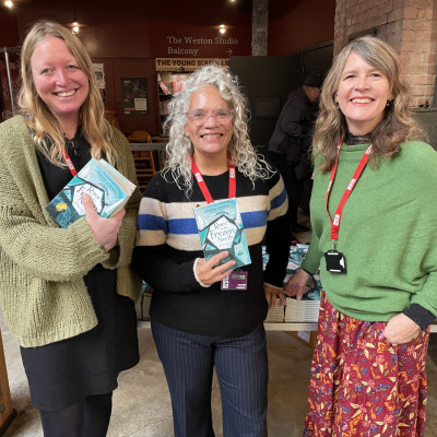 Kate Arafa, Catherine Johnson and Liz Neville at the Bristol Old Vic
