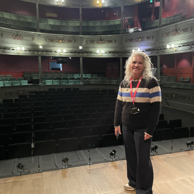Catherine Johnson was so excited to be on stage at the historic Bristol Old Vic Theatre
