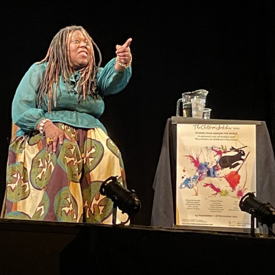 Storyteller Jan Blake at the Theatre Royal in Margate