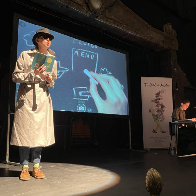 Kate Wakeling performs Spy Cafe in Ipswich