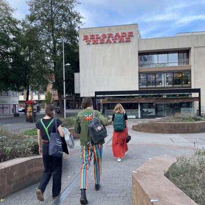 On the way to the Belgrade Theatre