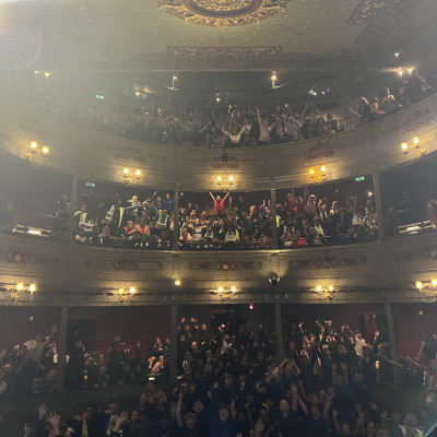 The audience was SO excited!