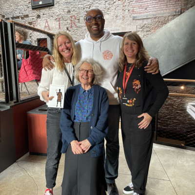 The Children's Bookshow team and Kwame!