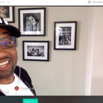 Kwame Alexander at his Digital festival performance to celebrate World Book Day