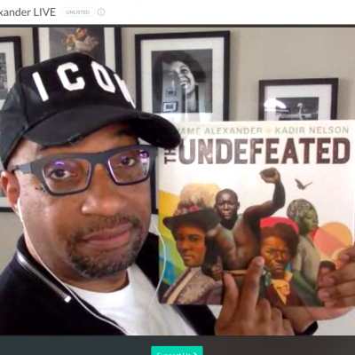 Kwame Alexander at his Digital festival performance to celebrate World Book Day