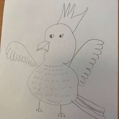 Artwork created by children in Marta Altés' workshop