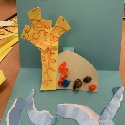 Artwork created by children in Marta Altés' workshop