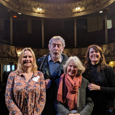 The Children's Bookshow team with Michael Rosen at the beautiful Theatre Royal in Margate