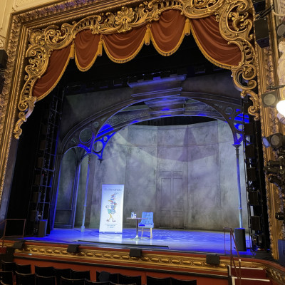 The beautiful stage of the Lyceum theatre in Sheffield