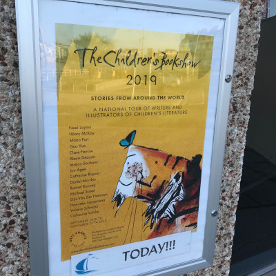 Our lovely poster at the Weymouth Pavilion