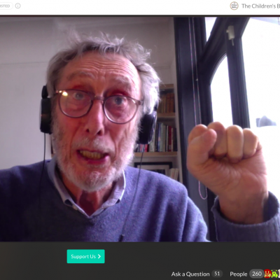 Michael performs in March 2021 for our digital festival to celebrate World Book Day