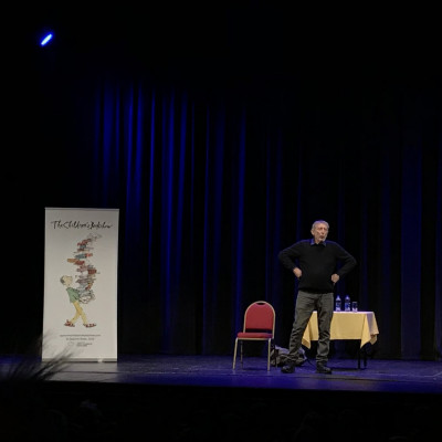 Michael on stage in Weymouth