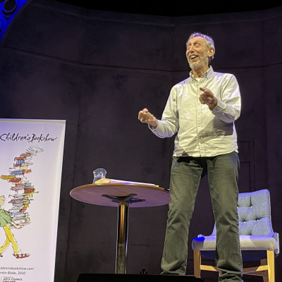 Michael Rosen performing at the Sheffield Lyceum