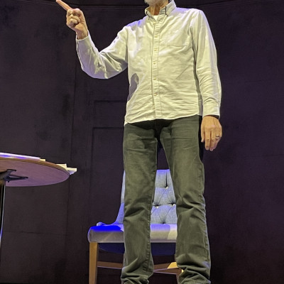 Michael Rosen performing at the Sheffield Lyceum