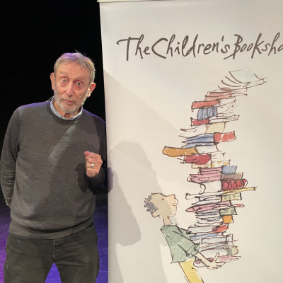Our Patron, Michael Rosen, at Peterborough New Theatre 2023