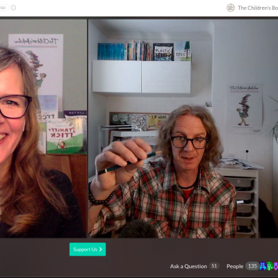 Neal Layton answered lots of questions from his studio during his Digital Festival live event