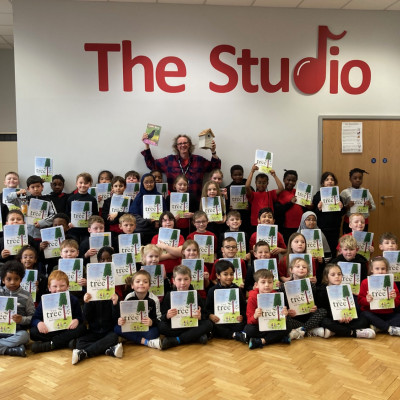 All the children who came to see Neal Layton got their very own copy of *The Tree* to take home and keep