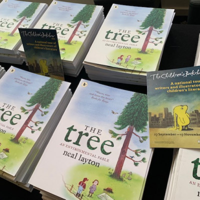 Every child who came to see Neal Layton received a free copy of his brilliant book *The Tree*!
