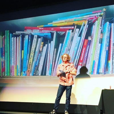 Neal on stage in Stafford