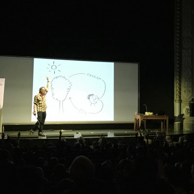 Neal on stage