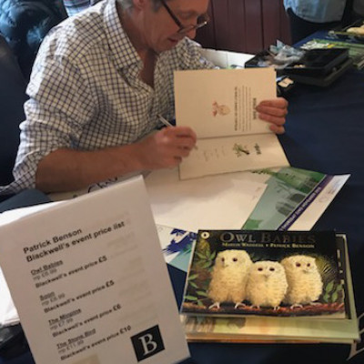 Patrick signed lots of books for children after his performance in Newcastle