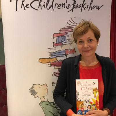Rachel Rooney with her latest book *A Kid In My Class*
