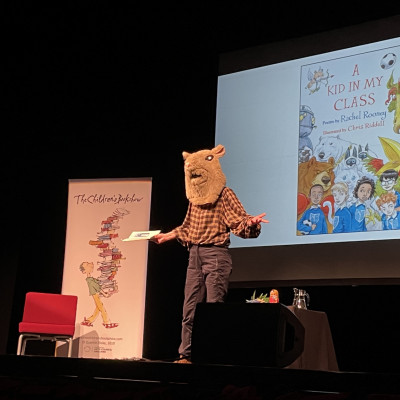 Rachel Rooney performs the school Hamster poem at the Floral Pavilion!