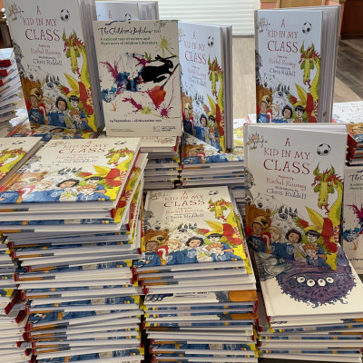 Every child attending Rachel Rooney's performance at the Floral Pavilion received a free gift - their own copy of *A Kid in My Class* to keep for themselves!