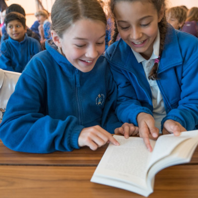 Girls reading