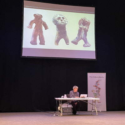 Satoshi Kitamura on stage at the Crucible Theatre in Sheffield