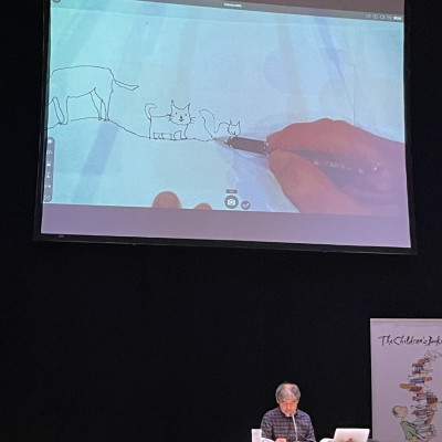 Satoshi Kitamura on stage at the Crucible Theatre in Sheffield