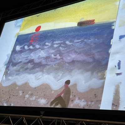 It was extremely special watching Sydney Smith paint.