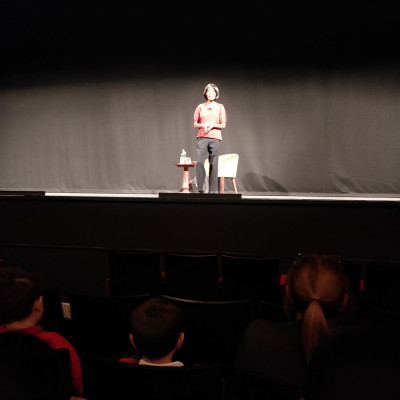 Valerie on stage at the Bristol Hippodrome