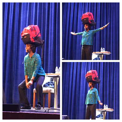 Poet Valerie Bloom on stage at the Wolverhampton Grand