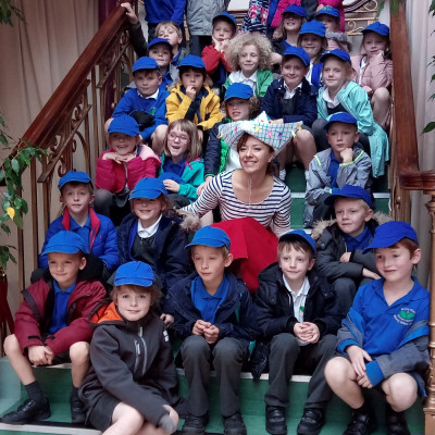 Victoria met some of the children after the performance