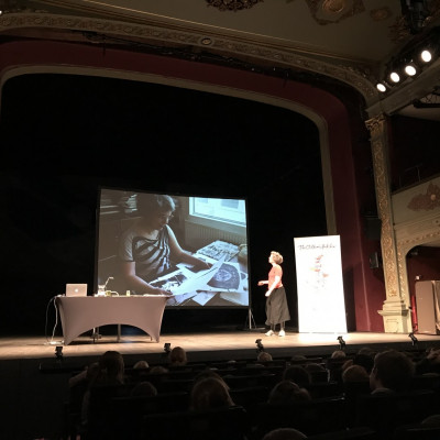 Viv on stage in Bristol