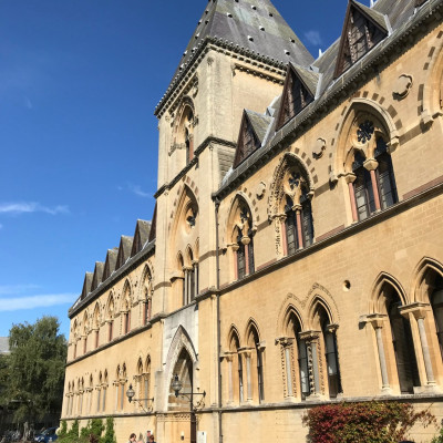The Oxford Museum of Natural History looked beautiful in the sunshine
